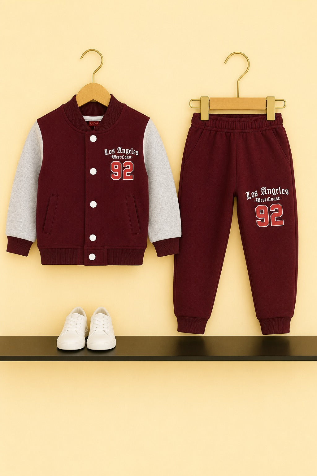 [Los Angeles 92] Varsity Boys  Tracksuit-Burgundy / Maroon 295