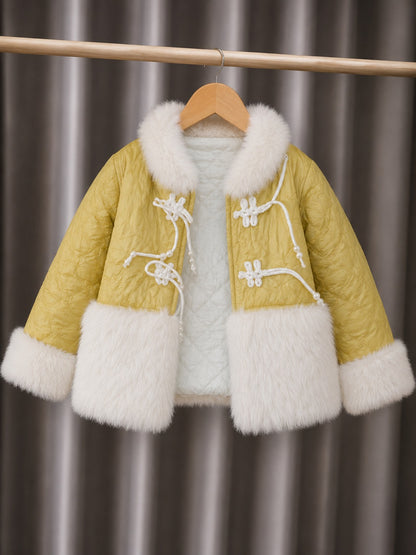 Lemon & Ivory Faux Fur Jacket 289