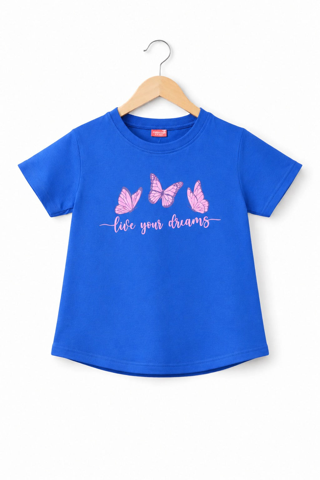 [Live Your Drama] Printed Royal Blue Girls T Shirt 272