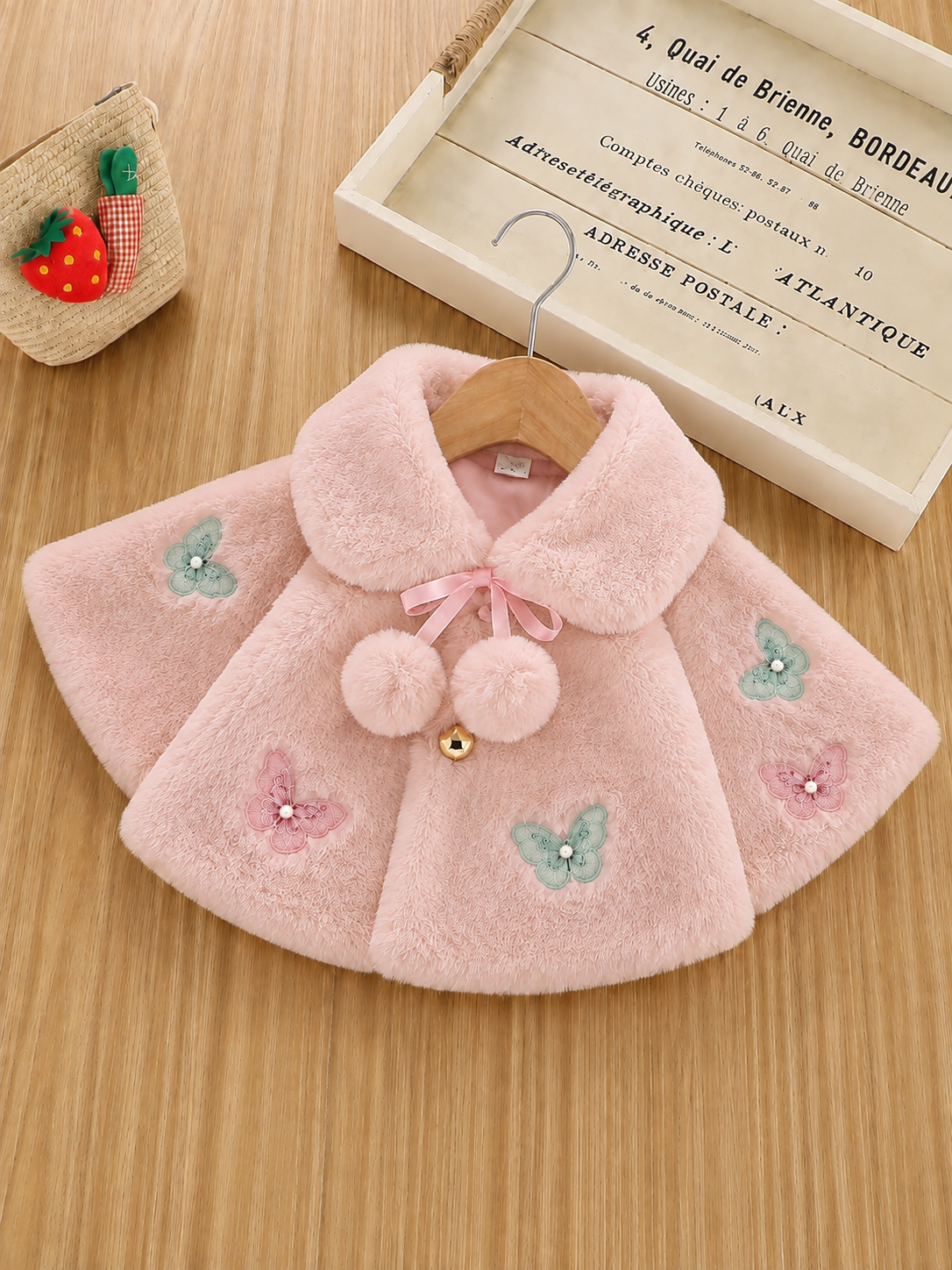 Butterfly Whisper Petal Wing Cape-Dusty Pink 916