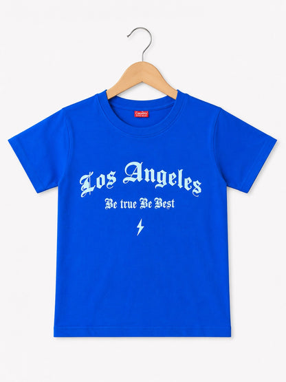 [Los Angeles] Printed Blue  Boys T-Shirt