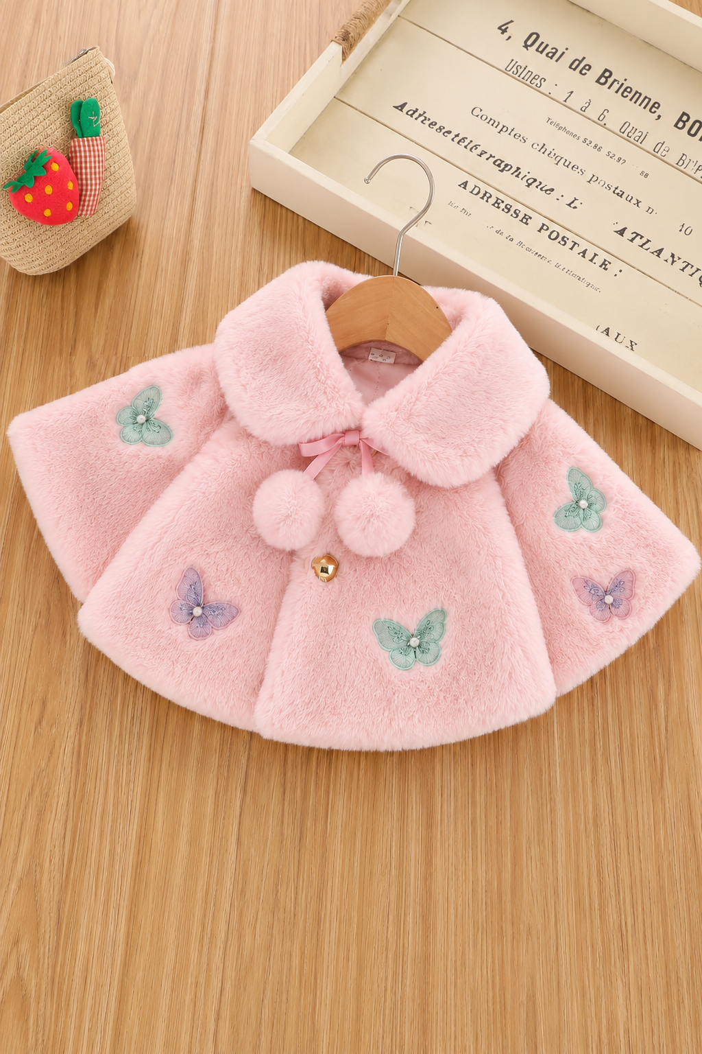 Butterfly Whisper Petal Wing Cape-Baby Pink 917