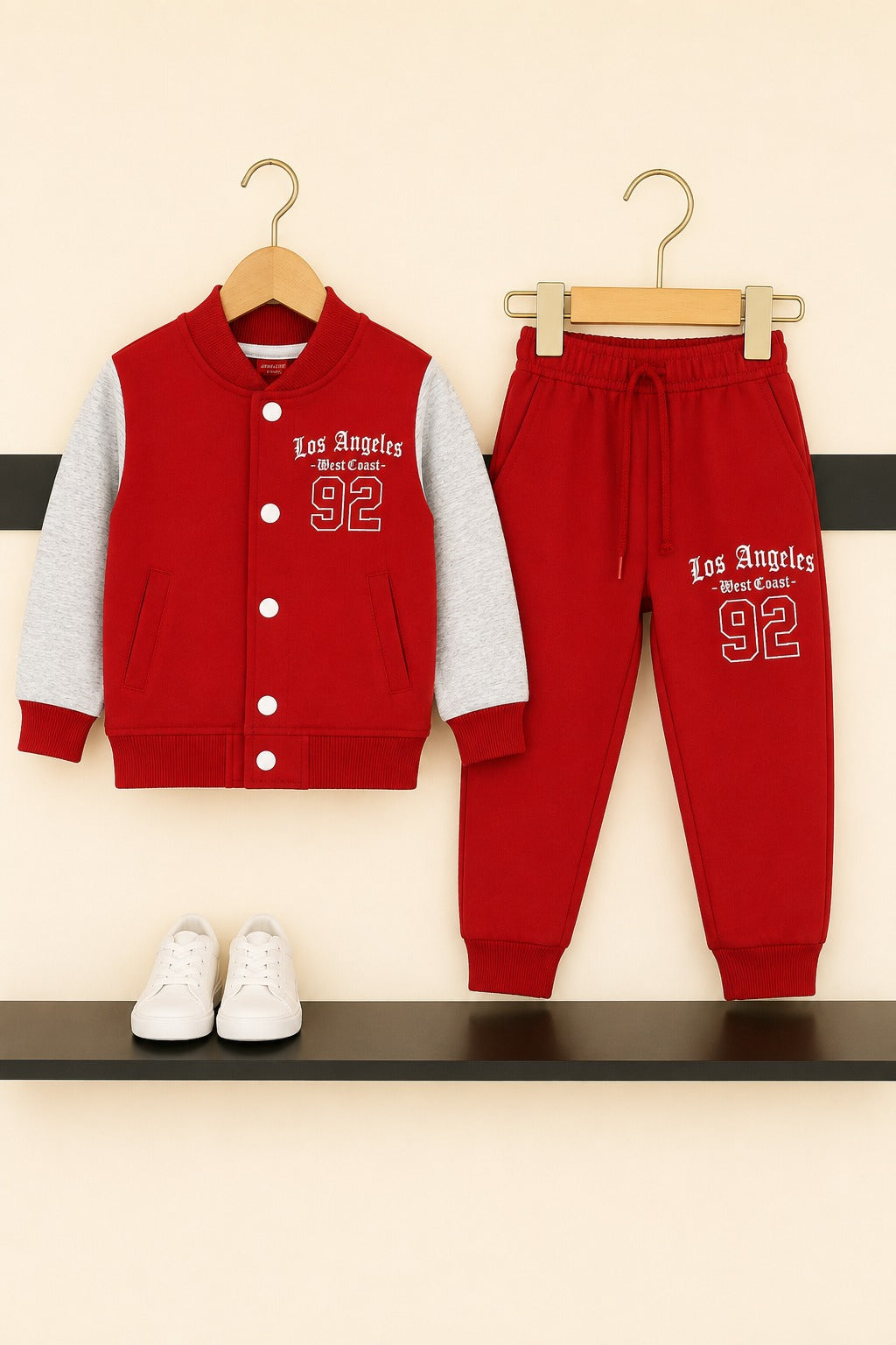 [Los Angeles 92] Varsity Boys  Tracksuit-Red 300