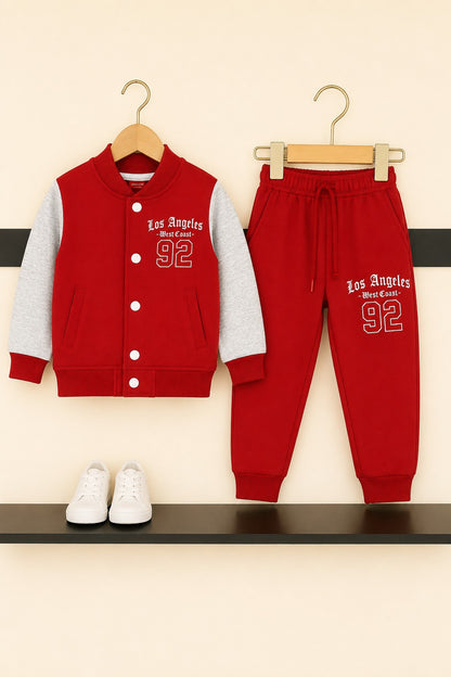 [Los Angeles 92] Varsity Boys  Tracksuit-Red 300