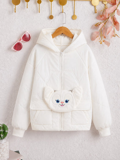 White Bunny Bag Puffer Jacket 224