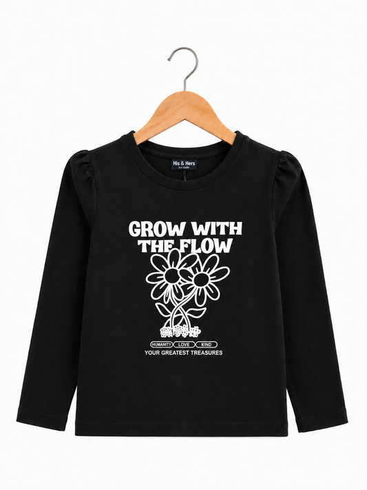 [Grow With The Flow] Printed Black Girls Full Selves Shirt