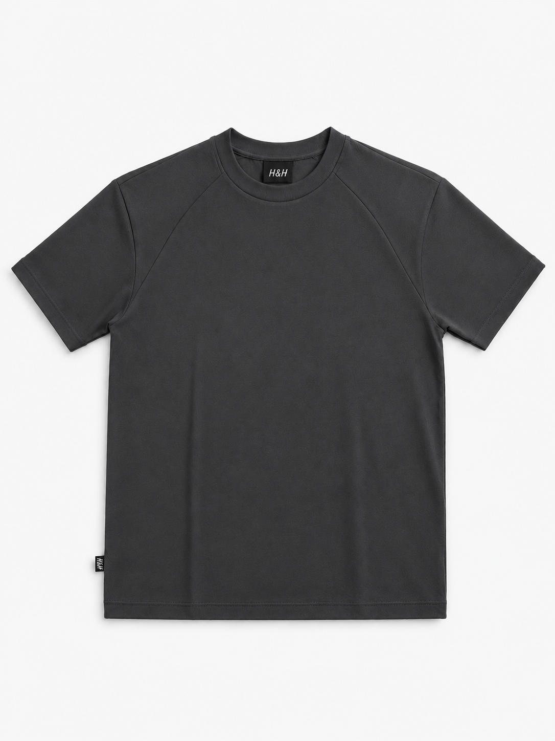 Dark Charcoal Grey Relax Fit Lacra Jersey Men T-Shirt 539