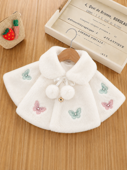 Butterfly Whisper Petal Wing Cape-White 916
