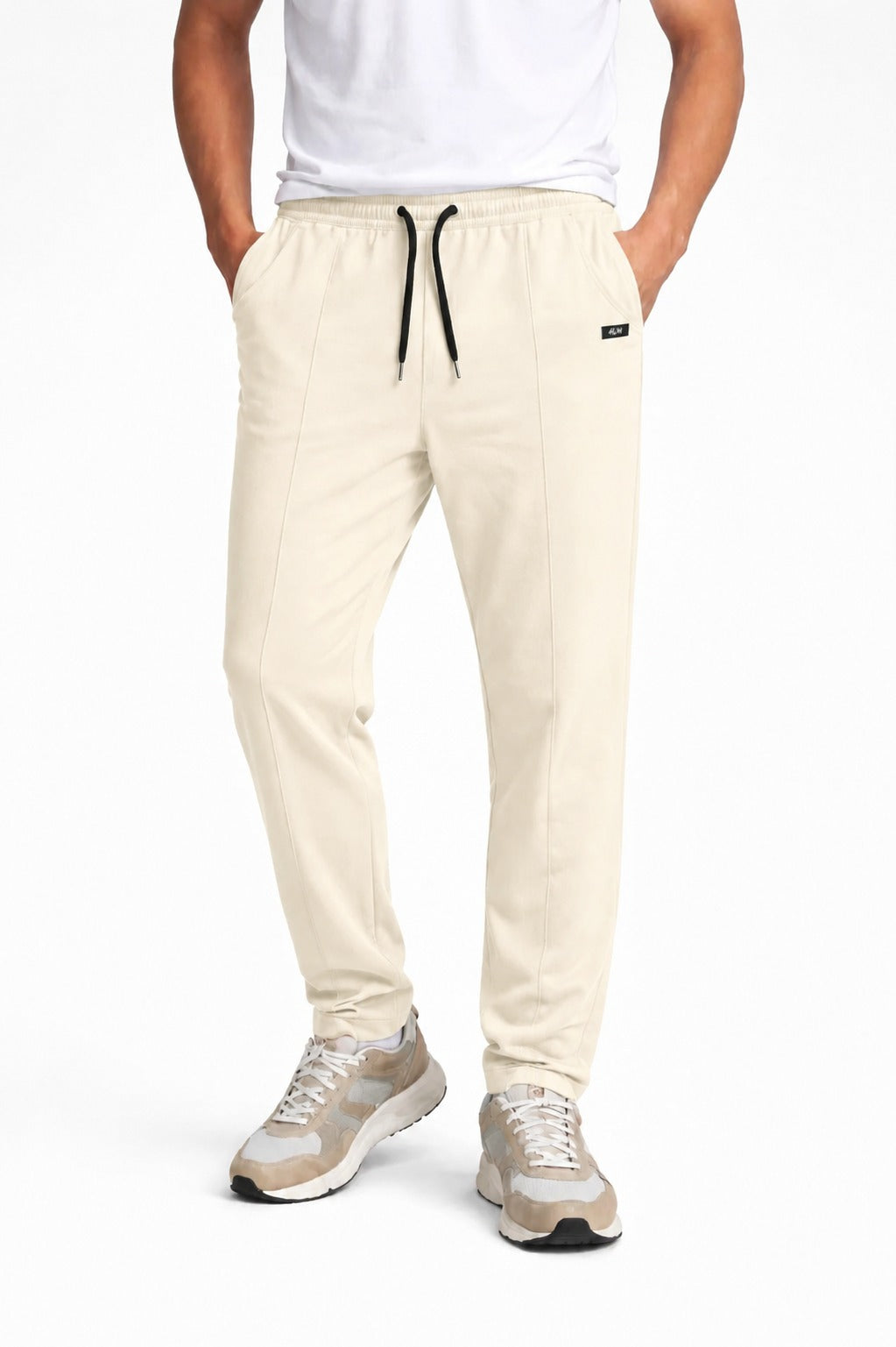 Men’s Premium Cotton Jersey Trouser – Cream 808