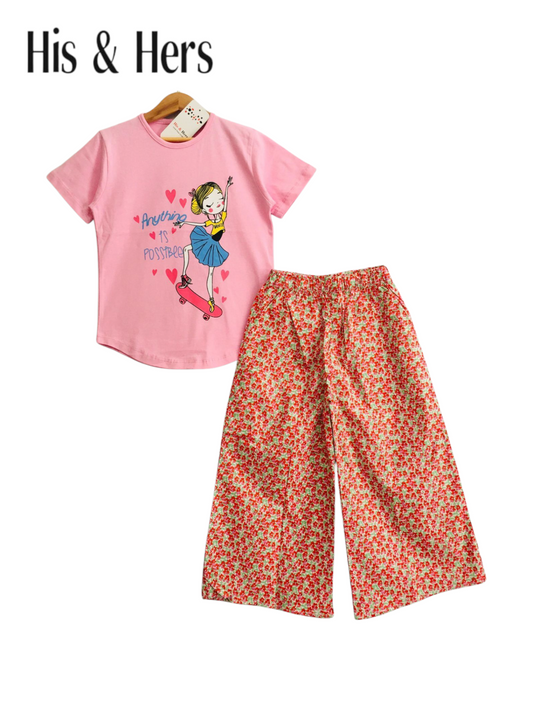 Anything is Possibee Pink T-Shirt &Cotton Flapper 306
