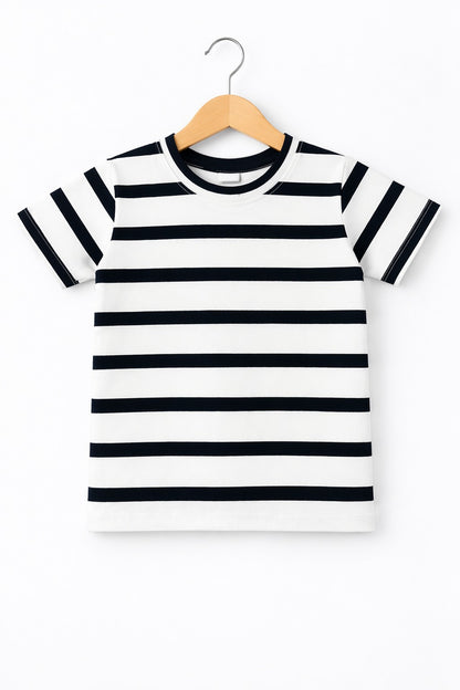 Black & White Checked  Boys T-Shirt 201