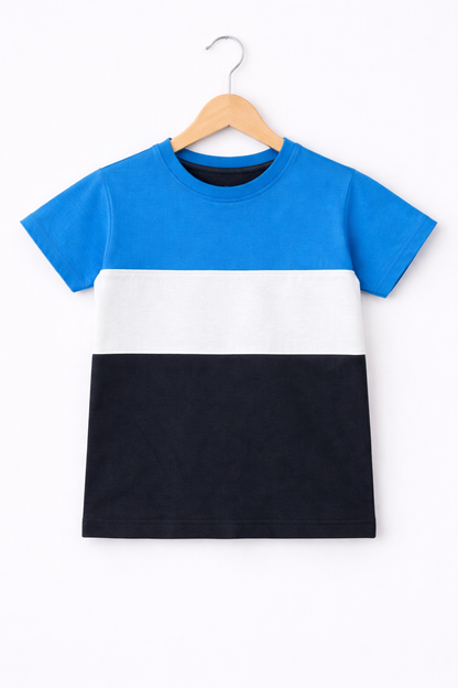 Blue & White Boys T-Shirt 302