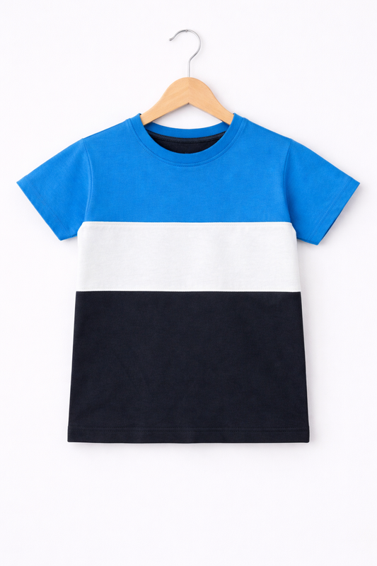Blue & White Boys T-Shirt 302