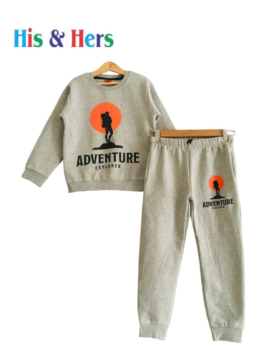 Adventure Gray Track Suit Boys (001)