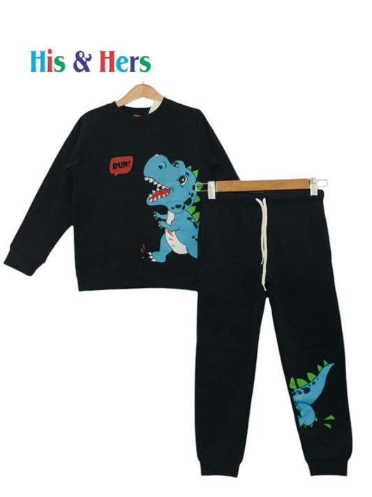 Dinosaur Black Track Suit Boys (001)