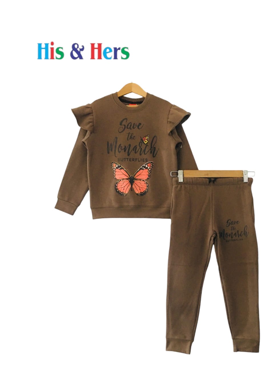 "Butterflies" Brown Track Suit Girls 297