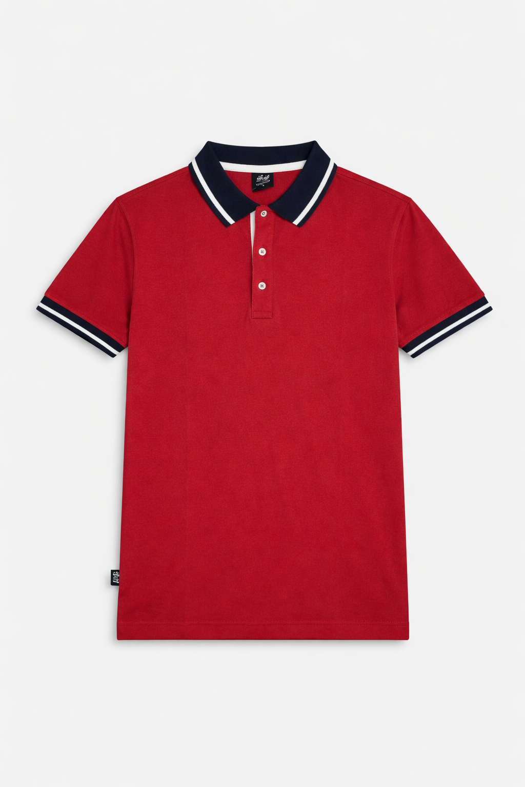 Classic Maroon with Black Collar  Men's Polo Shirt 533