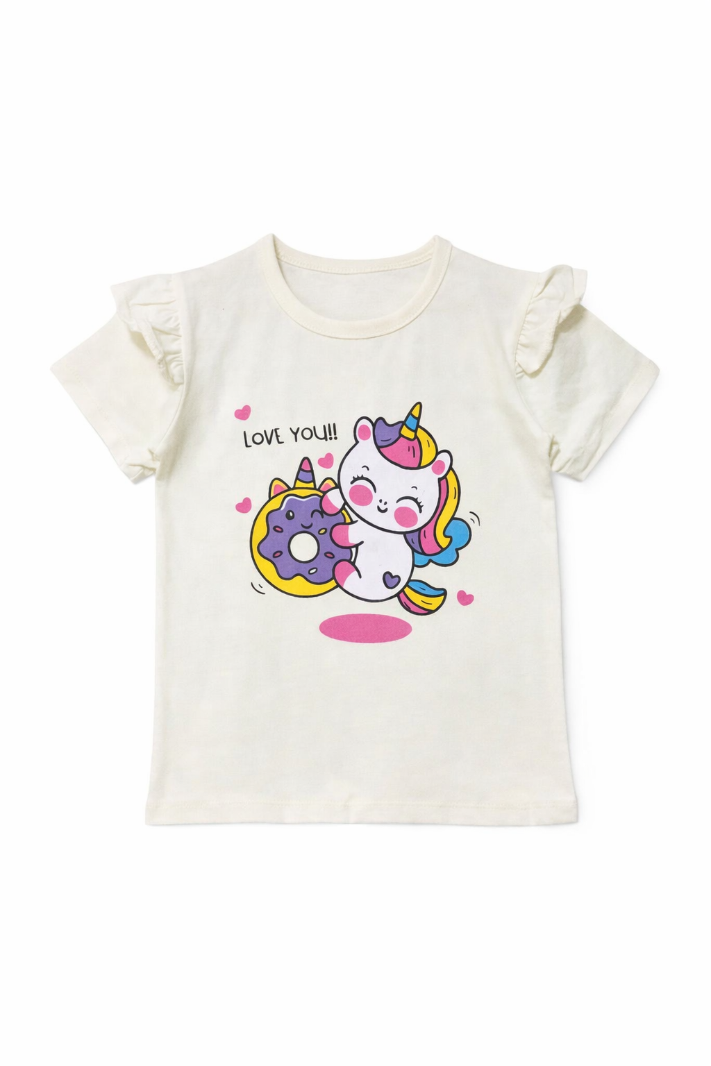 Dinocorn White T-Shirt Girls 420