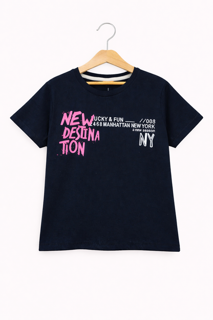 NAVY BLUE NEW YORK T Shirt boys 257