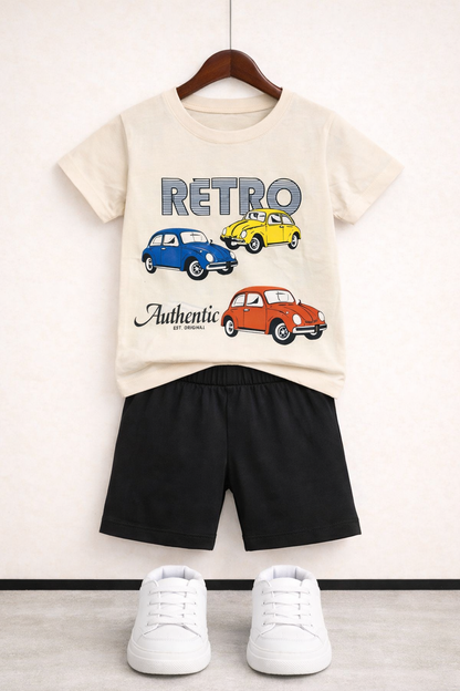 RETRO Cream  Nicker Suit Boys 451