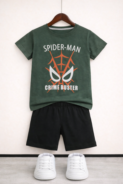 SPIDERMAN Green Nicker Suit Boys 201