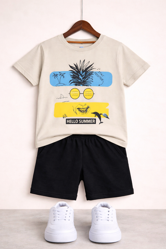 Hello Summer Off-White Nicker Suit 121