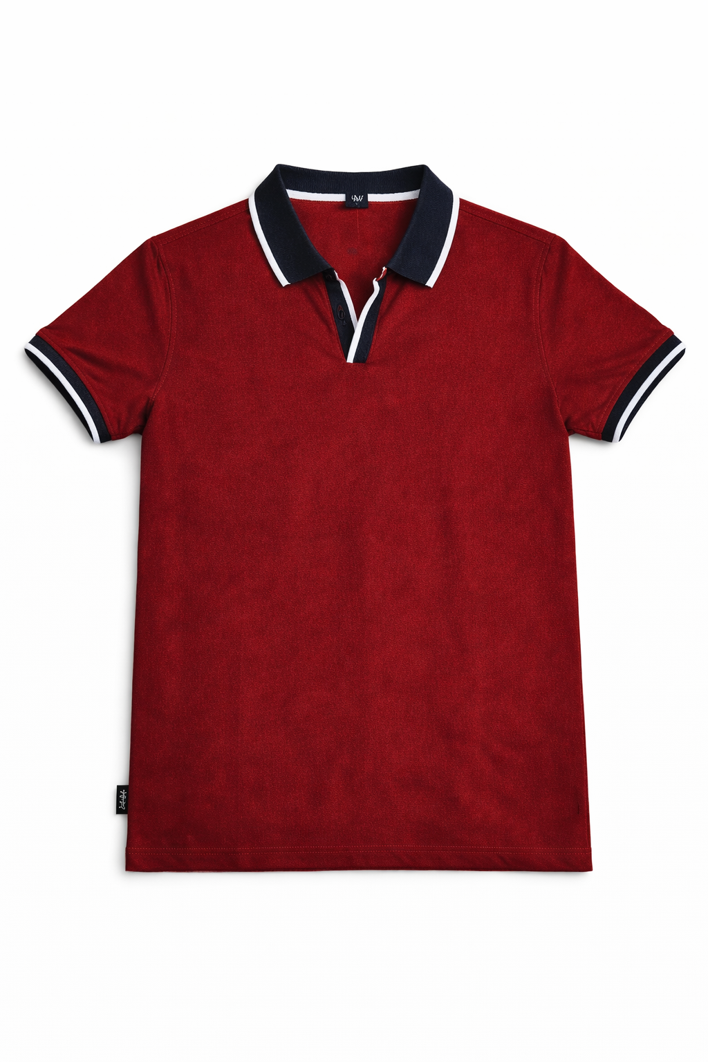 Men's Smart Fit Contrast Trim Polo –  Maroon  532