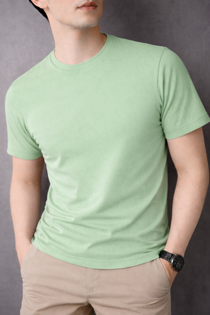 Light Green  Men's T-Shirt 539