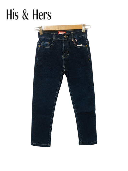 Dark Blue Plain Jeans Boys 119