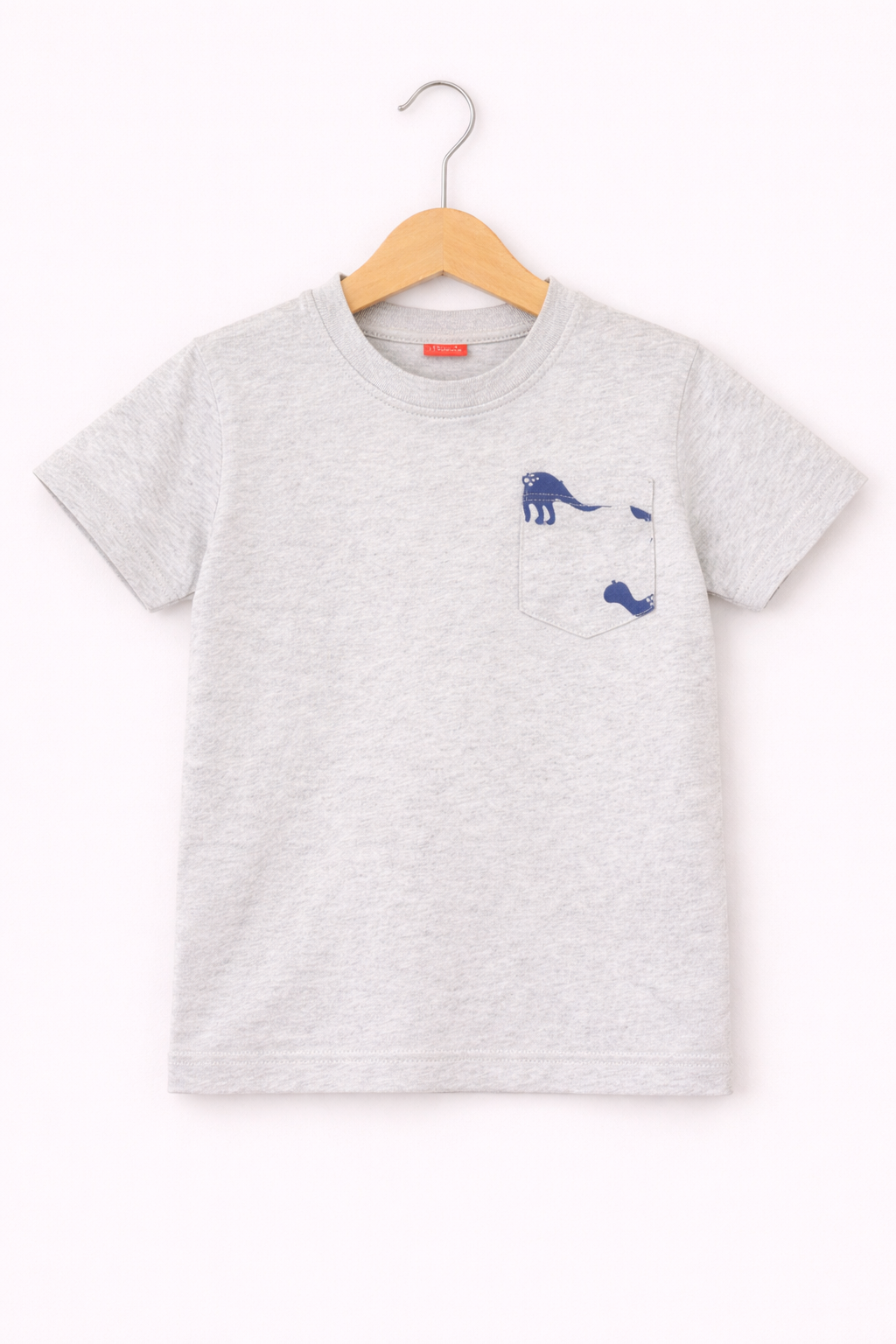 Dragan Printed on pocket Otmeal Boys T-Shirt 249