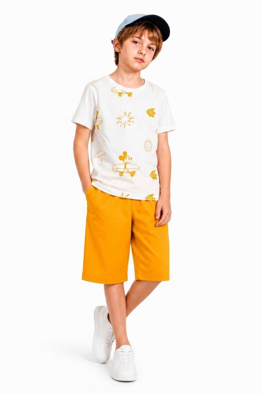 Explorer Mickey Allover Printed Boys  Nicker Suit 525