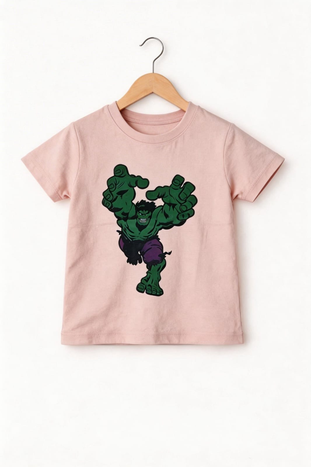 Hulk Printed Light Pink Boys T-Shirt 302