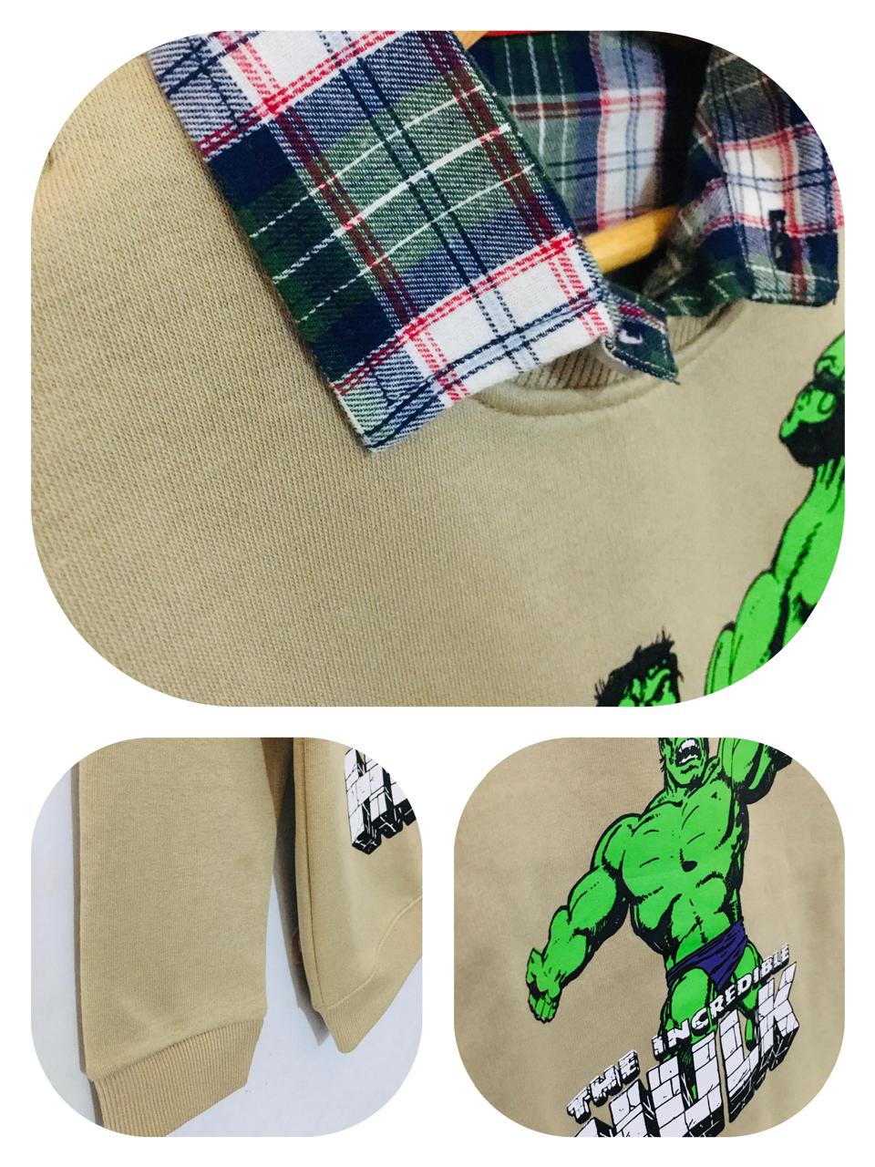 Hulk Light Brown Double Sweat Shirt (002)