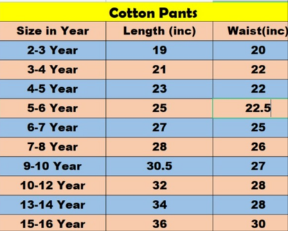 His&Hers Kid's Blue Cotton Pants