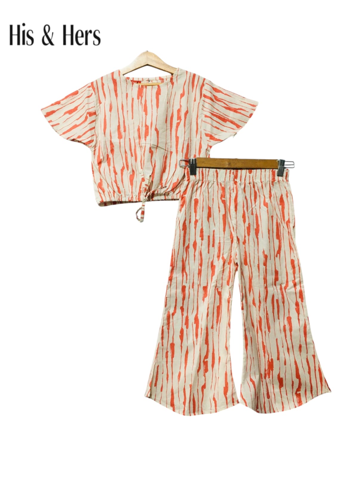 Abstract Vertical Stripped Offwhite Skate Fish Girls [1-4Year] 245
