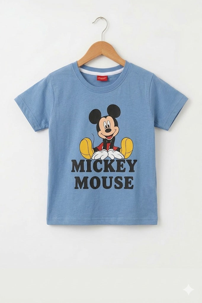 Mickey mouse Printed Blue  Boys T-Shirt 233