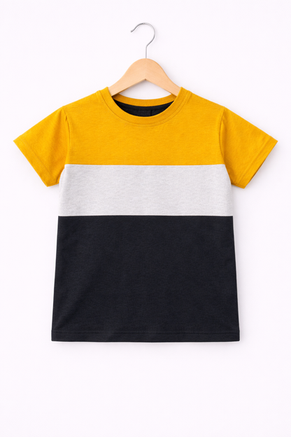 Mustard & White Boys T-Shirt 121