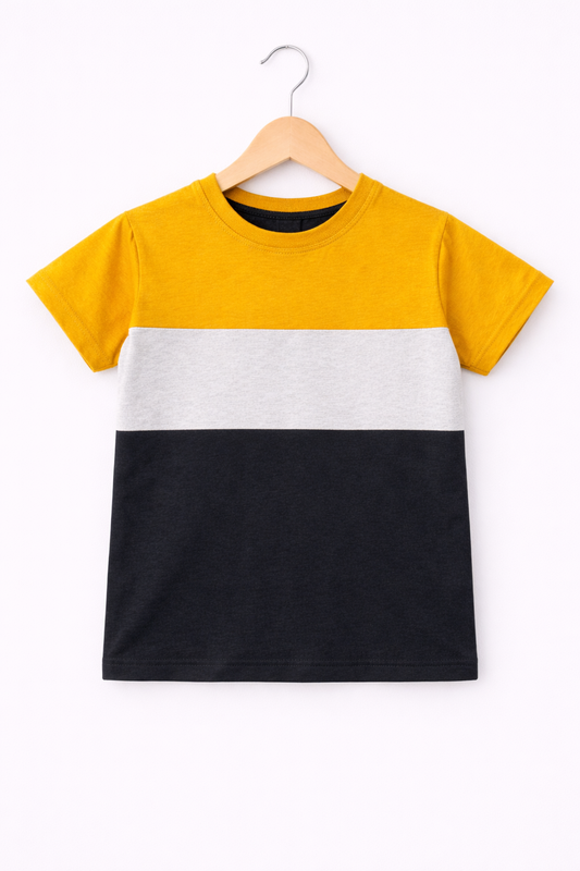 Mustard & White Boys T-Shirt 121