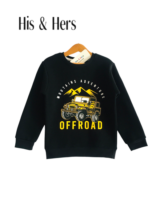 OFF ROAD Black Sweatshirt Boys (005)
