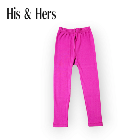 Solid Pink Color Girls Tights