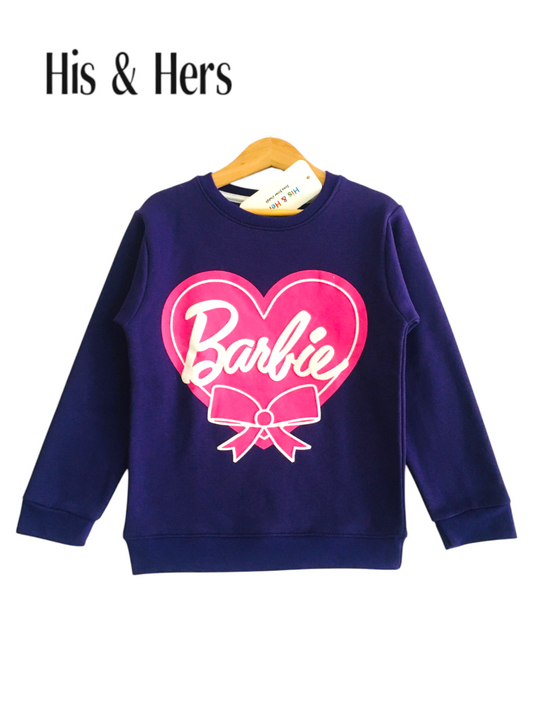 Barbie Purple Sweatshirt Girls (309)