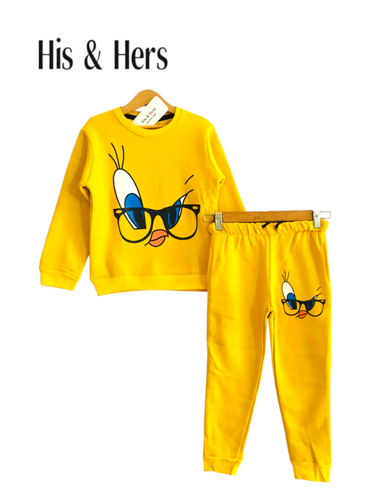 Glasses Yellow Tracksuit Girls L4