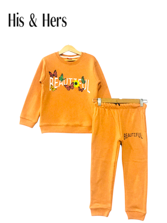 Beautiful Orange Tracksuit Girls 302