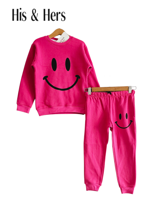 Smile  Pink Tracksuit Girls 003