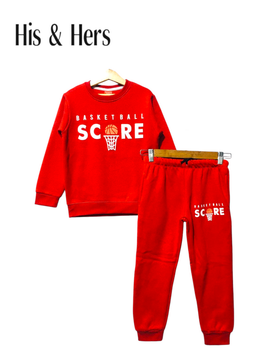 Basketball Score Red Tracksuit Boys (001)