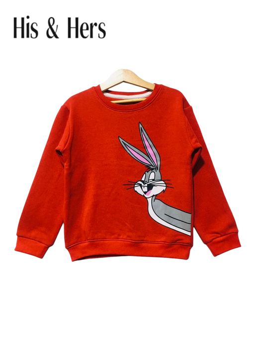 Rabbit Red Sweatshirt Unisex 273