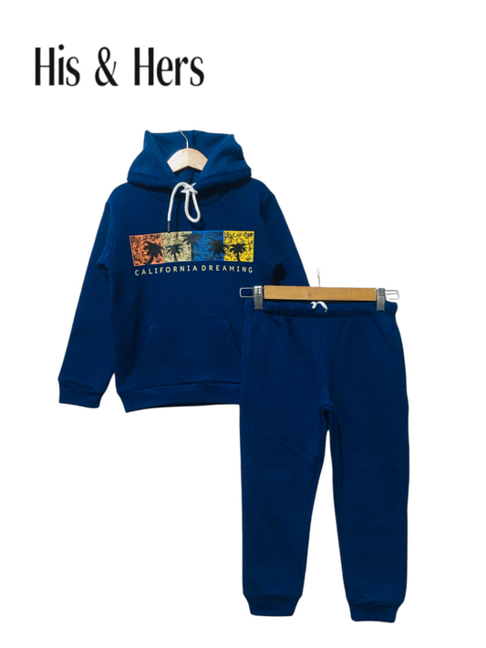 California Dreaming Blue Hoodie Tracksuit Boys L11