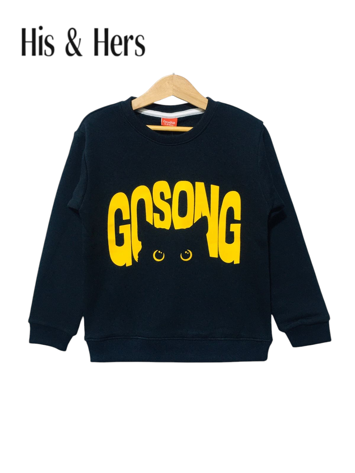 GOSONG Black Sweatshirt Boys L12