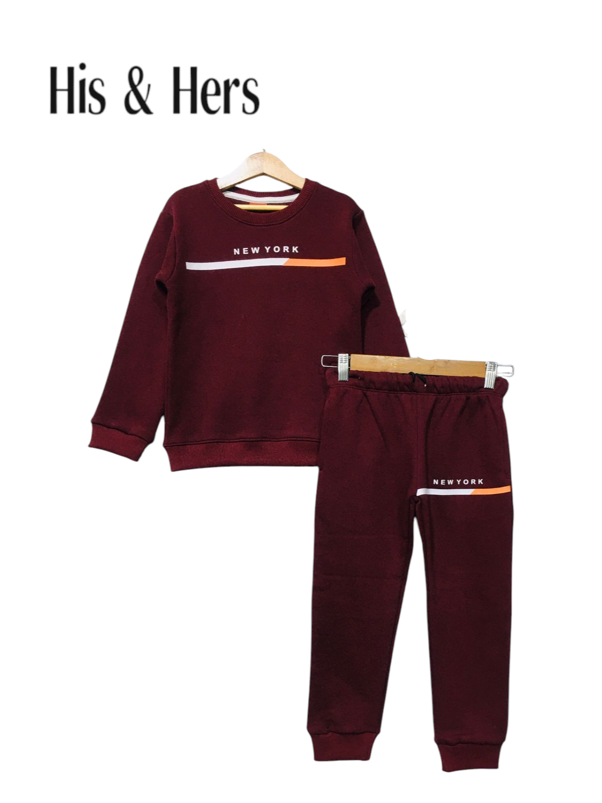 New York Mahroon Tracksuit Boys L6
