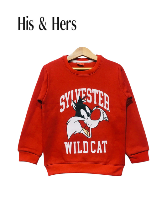 WILD CAT Red Sweatshirt Boys 273